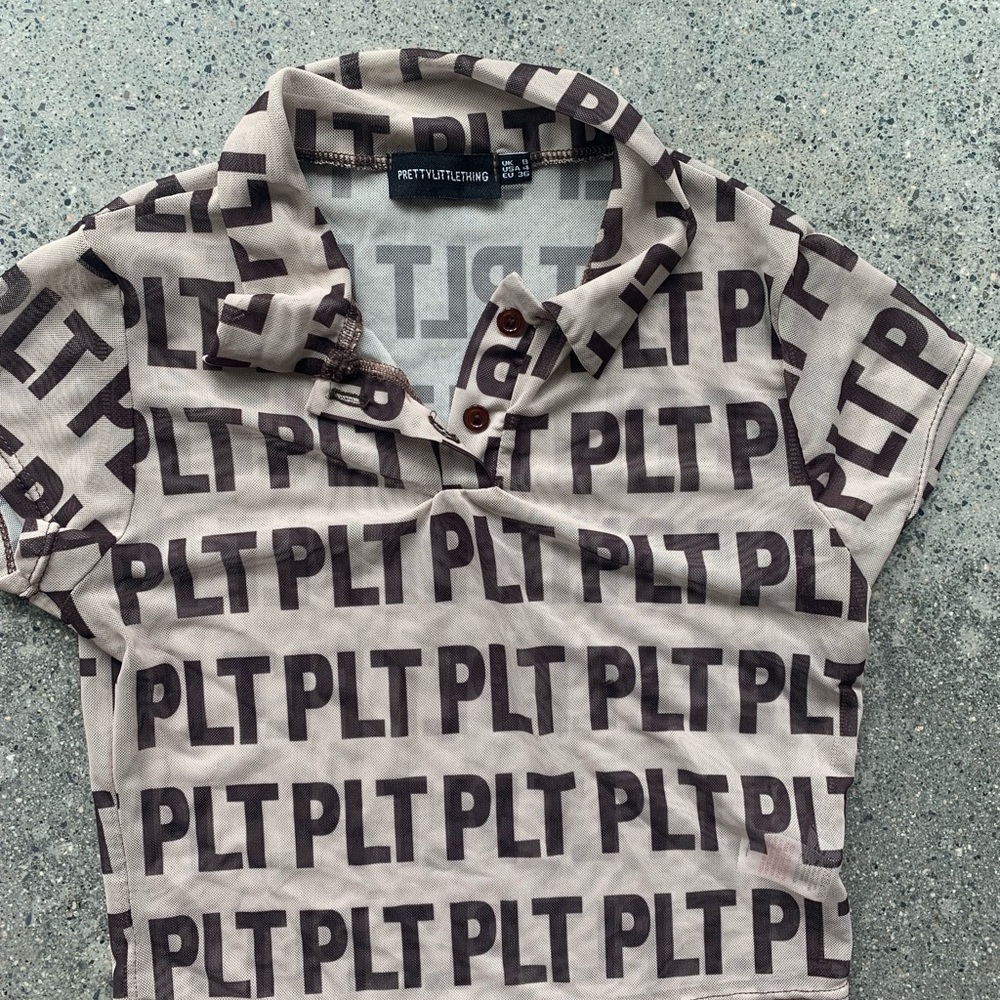 Monogram Print Top